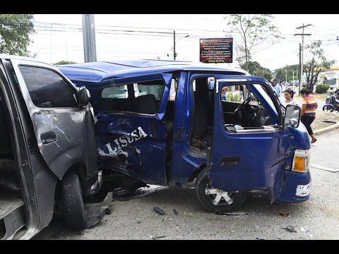 Cinco personas resultaron heridas en accidente en San Pedro Sula