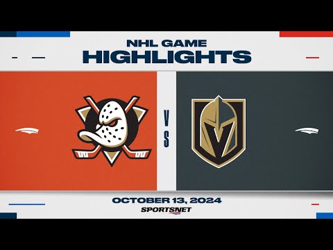 NHL Highlights | Ducks vs. Golden Knights - October 13, 2024