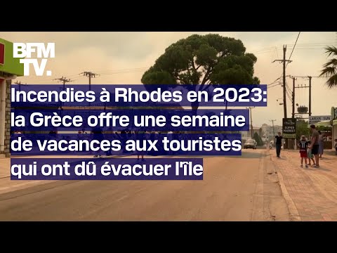 Incendies à Rhodes en 2023: la Grèce offre une semaine de vacances aux touristes qui ont fui l'île