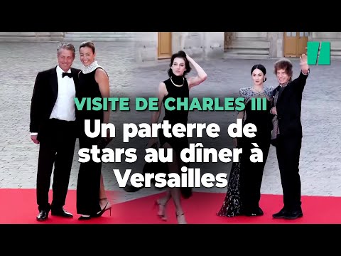 Charles III a dîné à Versailles avec Hugh Grant, Charlotte Gainsbourg et un parterre d’autres stars