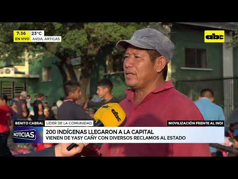 Cientos de indígenas, nuevamente en Asunción, con viejos reclamos