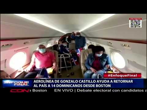 Aerolínea de Gonzalo Castillo ayuda a retornar al país a 14 dominicanos desde Boston