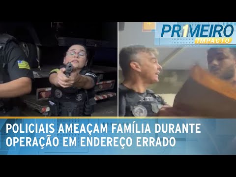 Polícia invade casa errada e aponta arma para moradora em Goiás | Primeiro Impacto (12/04/24)