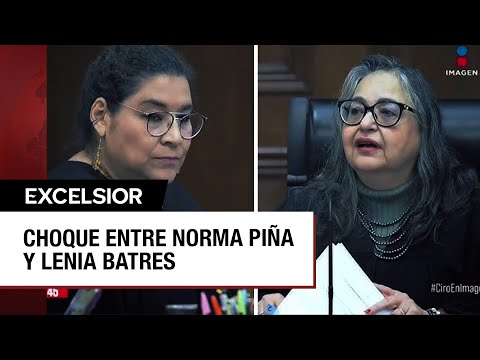 Acalorada discusión entre las ministras Norma Piña y Lenia Batres por reforma judicial