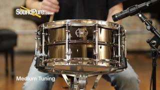 Ludwig 6.5x14 Black Magic Brass Snare Drum - Chrome, Quick n' Dirty