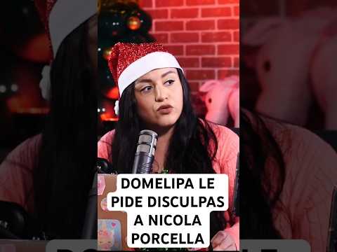 DOMELIPA SE DISCULPA EN PÚBLICO CON NICOLA PORCELLA #viral #nicolaporcella #nicola #domelipa #shorts