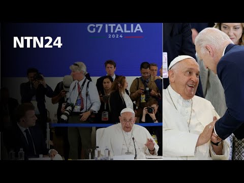 El papa Francisco participó por primera vez en el G7 con un alegato para regular la IA