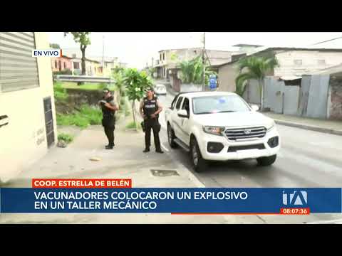 Vacunadores colocaron un explosivo en un taller mecánico en el norte de Guayaquil