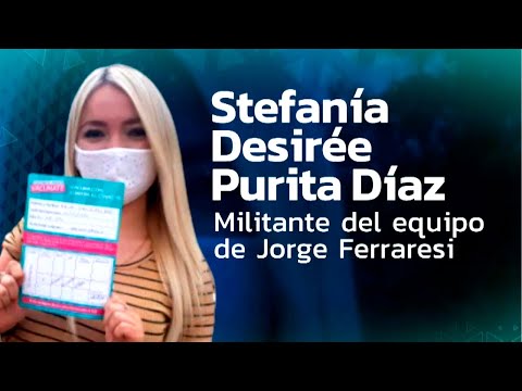 Stefanía Desirée Purita Díaz tiene 18 años, milita con Jorge Ferraresi y ya se vacunó