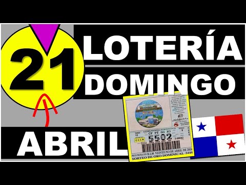 Resultados Sorteo Loteria Domingo 21 de Abril 2024 Loteria Nacional de Panama Sorteo Hoy Dominical