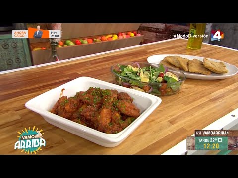 Vamo Arriba - Milanesas de mondongo y Alitas en salsa picosa