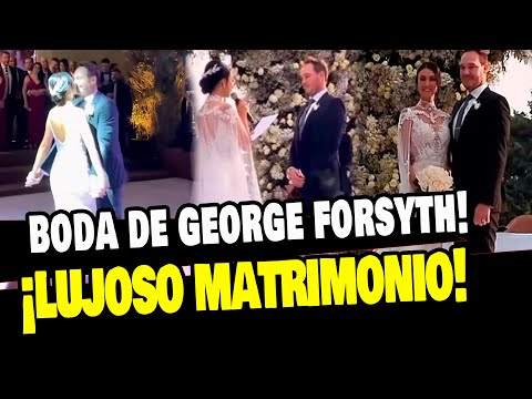 BODA DE GEORGE FORSYTH: NUEVAS IMÁGENES DE LA LUJOSA CEREMONIA Y FIESTA