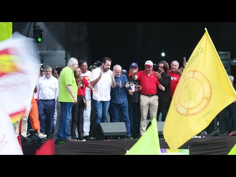 Brazil's president addresses supporters on Worker's Day