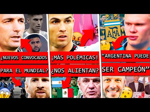 ¿ARGENTINA expulsa 2 JUGADORES y CONVOCA a ELLOS?+ CR7 polémica+ HAALAND da CANDIDATOS+ DEMICHELIS