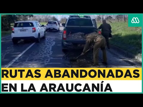 Rutas abandonadas: Baches ponen en severo riesgo a conductores en la Araucanía
