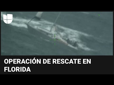 Huracán Debby: la Guardia Costera rescata a dos navegantes que se encontraban a la deriva