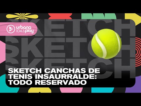 Sketch Canchas de Tenis Insaurralde: todas las canchas para Peluffo  #VueltaYMedia