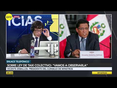 Vicente Zeballos: “Congreso ha ‘ninguneado’ la propuesta del Ejecutivo”