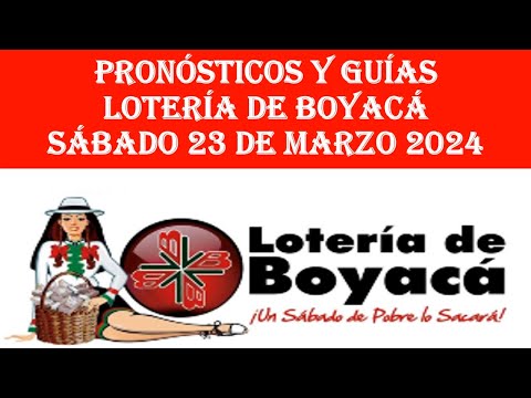 LOTERIA DE BOYACA DEL SABADO 23 DE MARZO DE 2024 RESULTADO PREMIO MAYOR #loteriadeboyaca