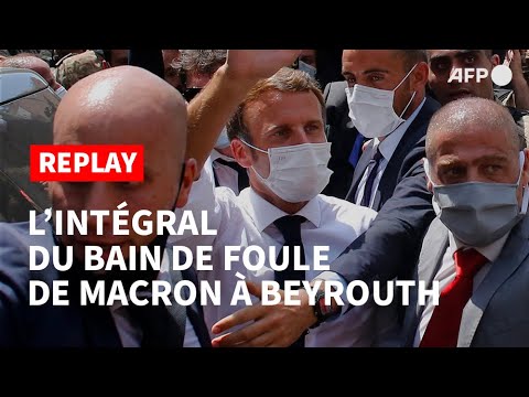 REPLAY - Bain de foule de Macron à Beyrouth: l'intégral