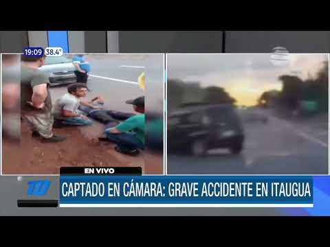 Terrible accidente sobre la ruta PY02 en Itauguá