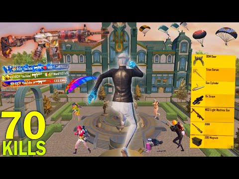 70 Kills🔥 IN 20 MINUTES NEW HARDEST GAMEPLAY 🥵 Pubg mobile