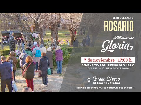 Santo Rosario de Hoy (Misterios de Gloria) en Directo desde Prado Nuevo, Domingo 7 de Nov., 17:00 h.