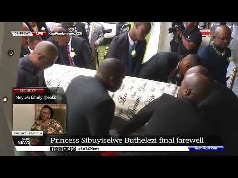 Princess Sibuyiselwe Buthelezi funeral service underway