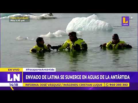 Enviado especial de Latina Noticias se sumerge en las aguas de la Antártida