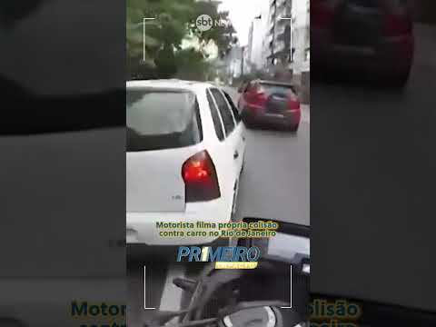 Motorista filma própria colisão contra carro no Rio de Janeiro