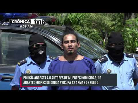 Captura al «Bebé» y otros delincuentes en Nicaragua
