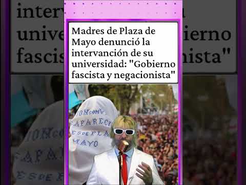 MADRES DE PLAZA DE MAYO DENUNCIÓ E INSULTÓ,COMO DE COSTUMBRE,AL GOBIERNO DE JAVIER MILEI.