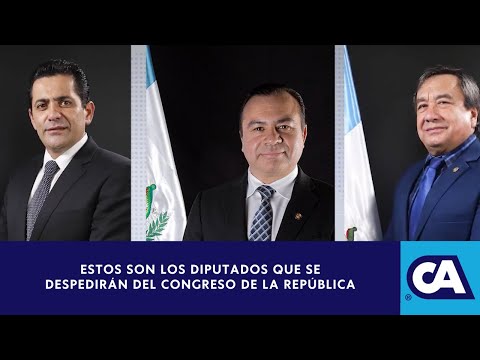 Los diputados que no lograron la reelección en el Congreso de la República - Guatemala