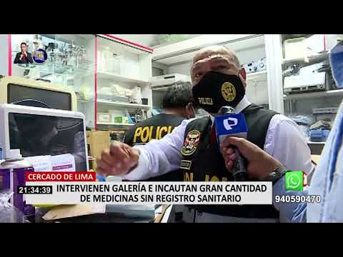 Cercado de Lima: intervienen galería e incautan medicinas sin registro sanitario