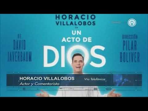 Horacio Villalobos presenta la obra Un Acto de Dios