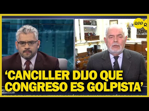 Jorge Montoya: “Canciller dijo que el Congreso es golpista, esto va a terminar en censura”