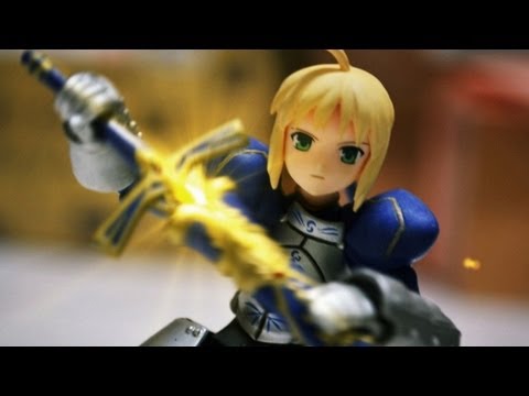 Gundam & Figma Stop Motion : Saber Lily FATE