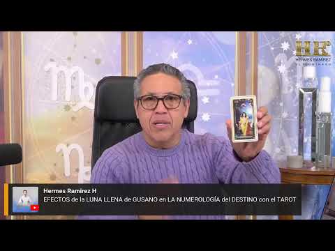 EFECTOS de la LUNA LLENA de GUSANO en LA NUMEROLOGÍA del DESTINO con el TAROT