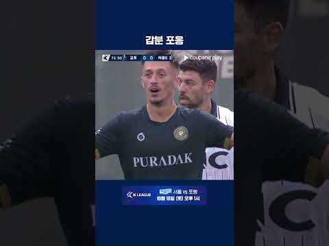 주심의 판정에 아쉬워하는 플라나 | 2025 K리그2 | 김포 vs 서울E