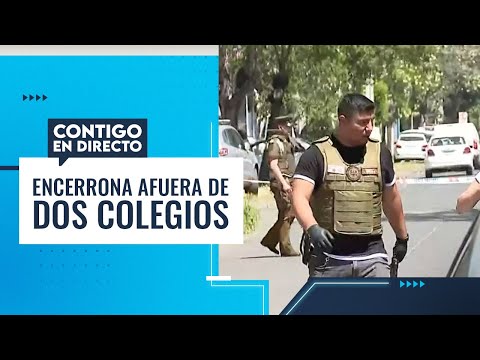 CONDUCTOR HERIDO: Video muestra encerrona afuera de dos colegios - Contigo en Directo