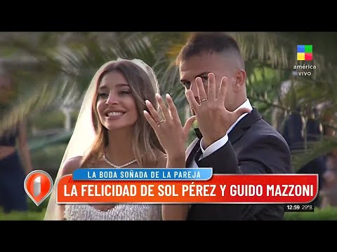 La felicidad de Sol Pérez y Guido Mazzoni tras casarse: No podíamos parar de llorar