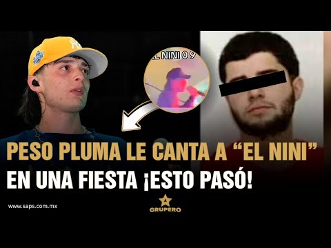 Captan a Peso Pluma en fiesta de la esposa de “El Nini”