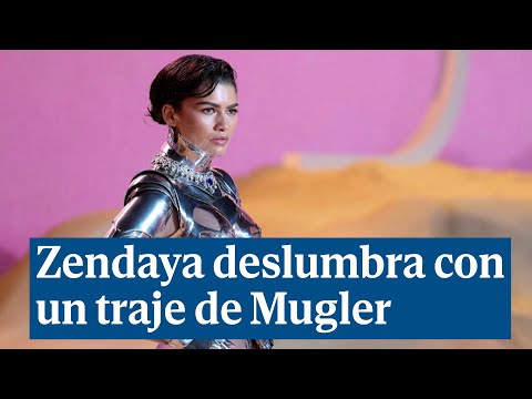 Zendaya deslumbra con un traje robótico de Mugler