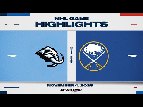 NHL Highlights | Mammoth vs. Sabres - November 4, 2025