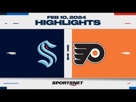 NHL Highlights | Kraken vs. Flyers  - February 10, 2024