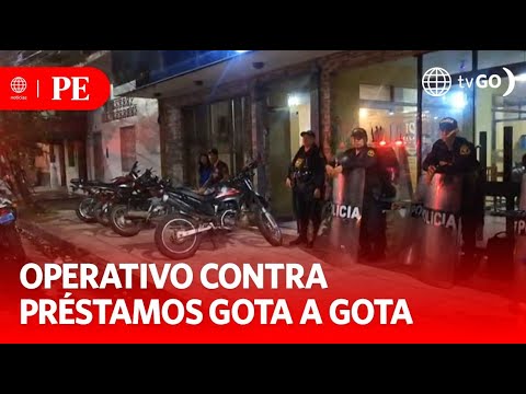 Varios detenidos en operativo contra préstamos Gota a gota | Primera Edición | Noticias Perú