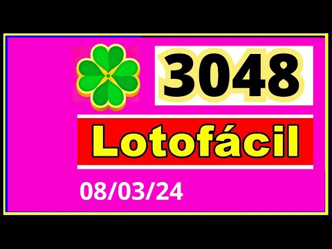 LotoFacil 3048 - Resultado da Lotofacil Concurso 3048