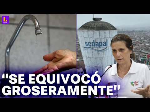 Corte de agua en Lima: ¿Cuál fue el error de Sedapal? La ministra de Vivienda responde