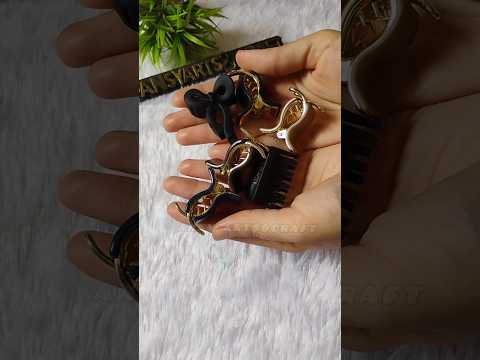 Easy Claw Clips Decoration Ideas🌷🖤🌷 #craft #decoration #clawclip #trending #shorts