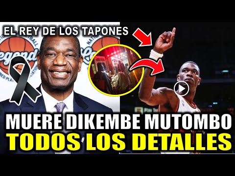 Todos los DETALLES de la MUERTE de Dikembe Mutombo hoy de que murio Basquetbolista Dikembe Mutombo